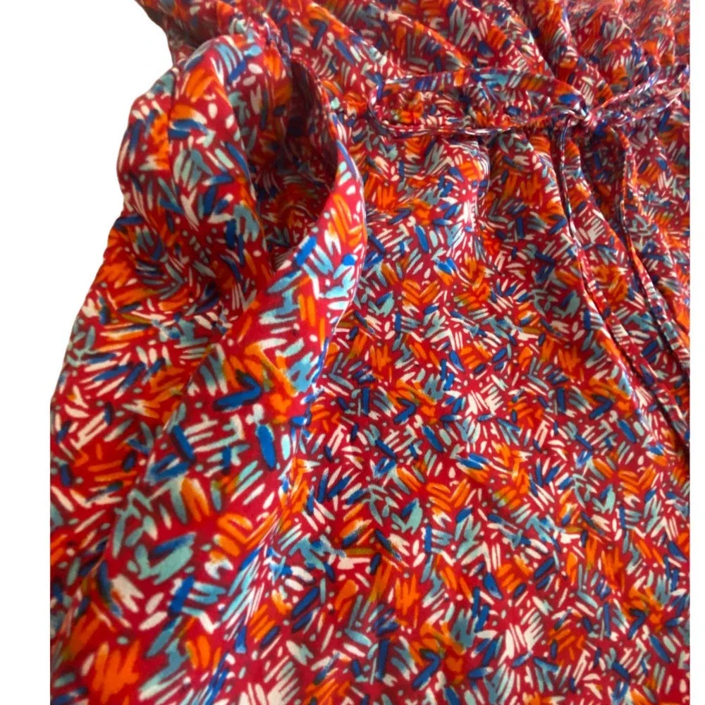 Forever‎ 21 Red Floral Cami Strap Romper